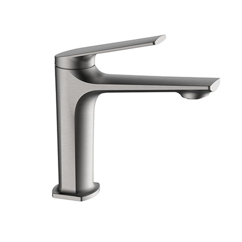 Lisslune | Modern faucet brass lever handles low arc sink bathroom faucet