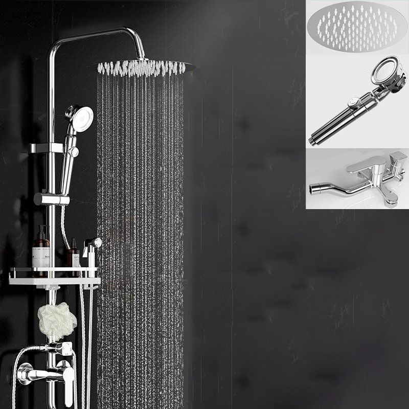 Lisslune | Wall-mounted Rectangular Shower System Stain-resistant Copper Modern Shower System