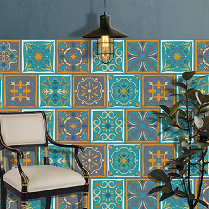 Lisslune | PVC peel and stick backsplash mosaic tiles wallpaper with square shape