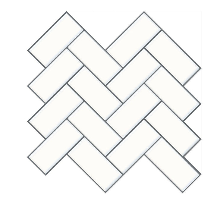 Lisslune | Matte Square Peel & Stick Tile Stone Composite Subway Tile for Kitchen Backsplash