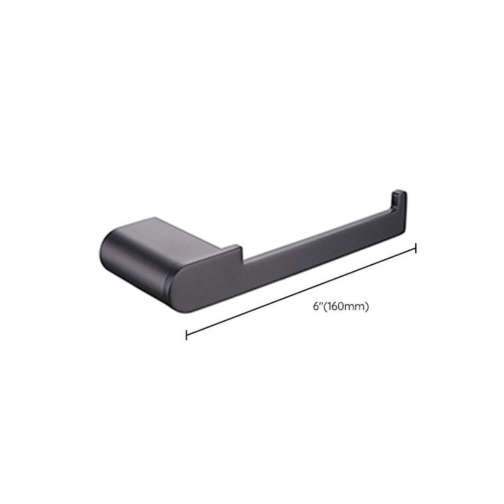 Lisslune | Dark Gray Modern Bathroom Accessory Set Stainless Steel Bathroom Accessory Set