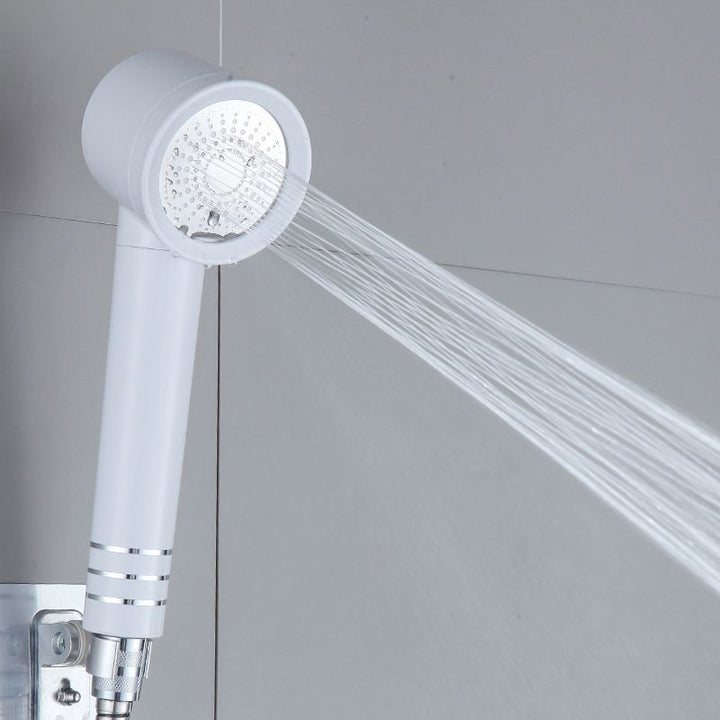 Lisslune | Contemporary Shower Head Combination White Adjustable Handheld Shower