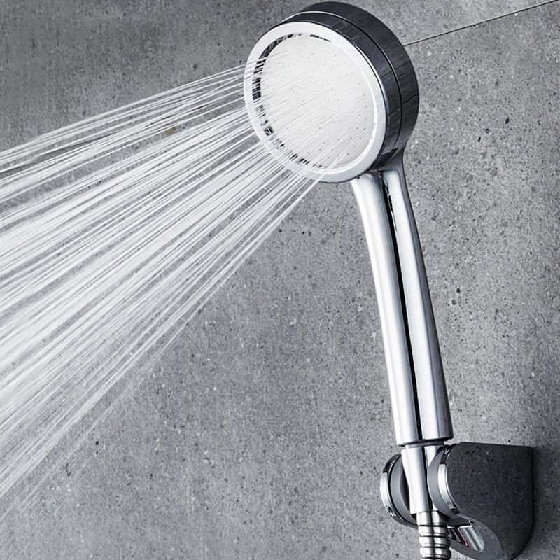 Lisslune | Modern handheld shower head 5 spray patterns chrome round wall mounted shower head