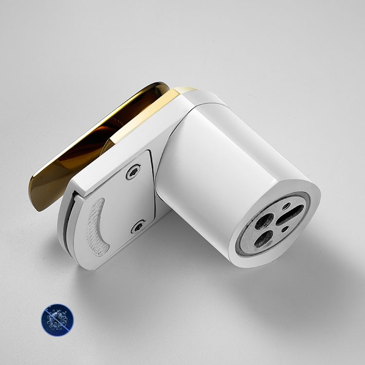 Lisslune | Bathroom Sink Faucet Lever Handle Brass Waterfall Spout Sink Faucet