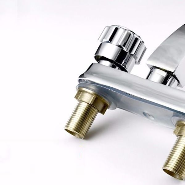 Lisslune | Modern Style Vessel Faucet Copper Knob Handle Low Arc Vessel Faucet