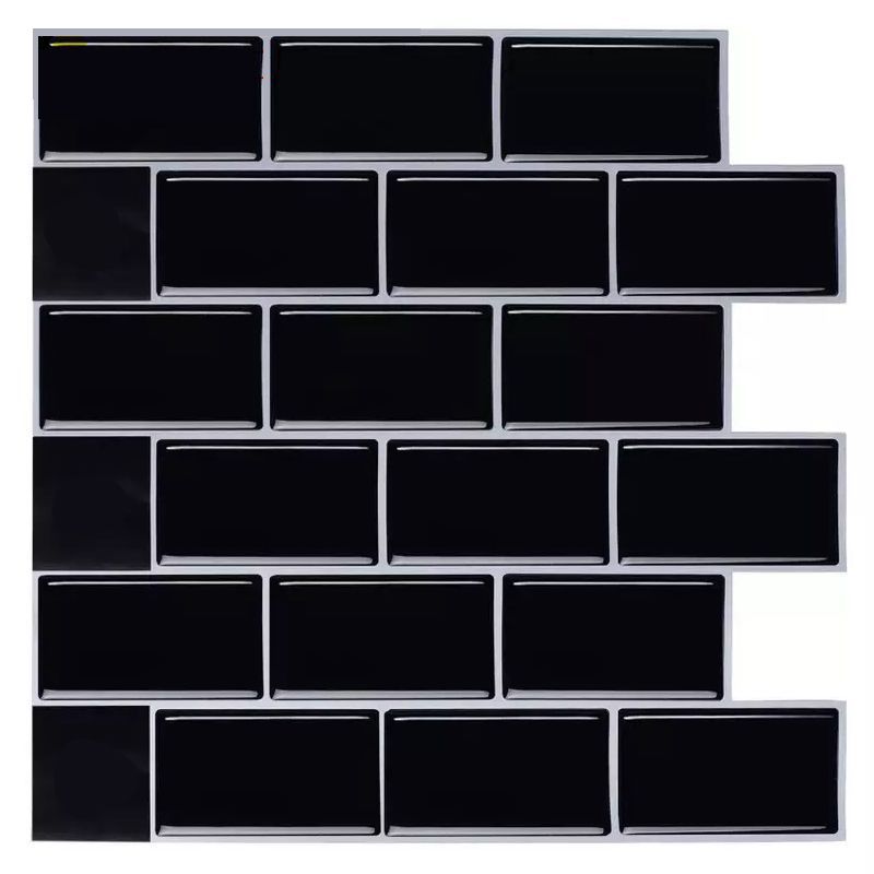 Lisslune | Modern Peel and Stick Wall Tile PVC Offset Joint Peel and Stick Wall Tile