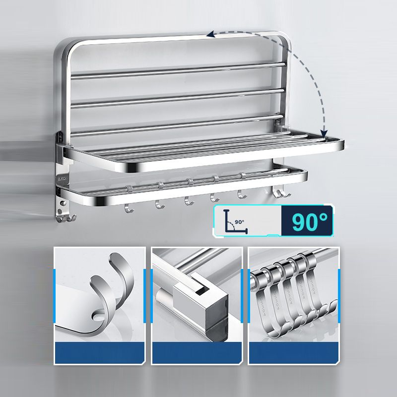 Lisslune | Modern Stainless Steel Bathroom Set Paper Holder Bathroom Shelf Bathroom Accessories