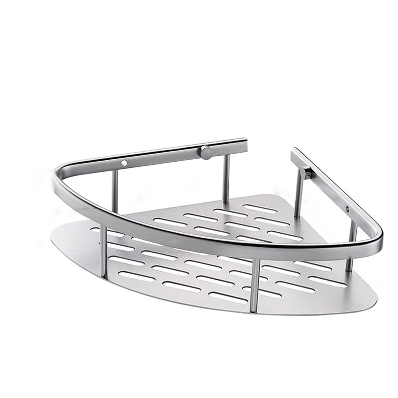Lisslune | 3-piece modern bathroom accessory set aluminum bath shelf in silver