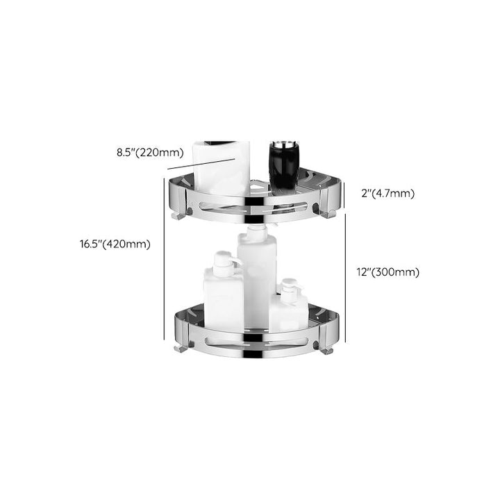 Lisslune | Modern Bathroom Set with Bathroom Shelf/Towel Bar Polished Chrome Bathroom Accessory Set