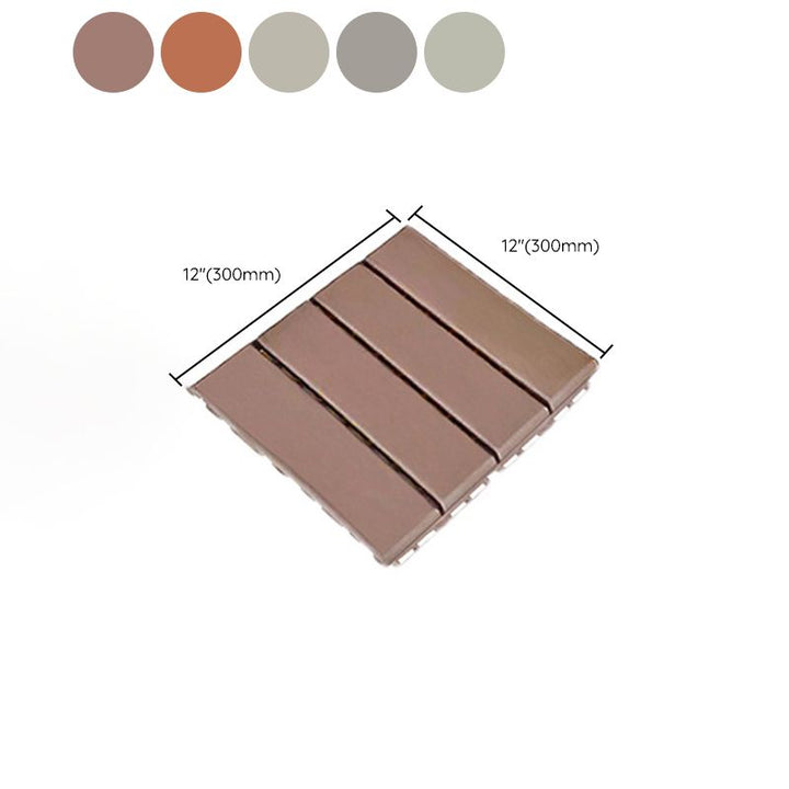 Lisslune | 4-Slat 12" X 12" PVC Floor Tiles Connection Installation Floor Tiles