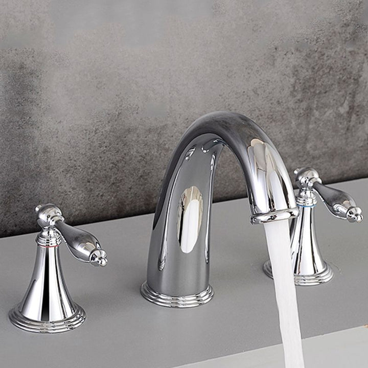 Lisslune | Traditional Style Roman Tub Faucet Copper Wall Mounted Roman Tub Faucet