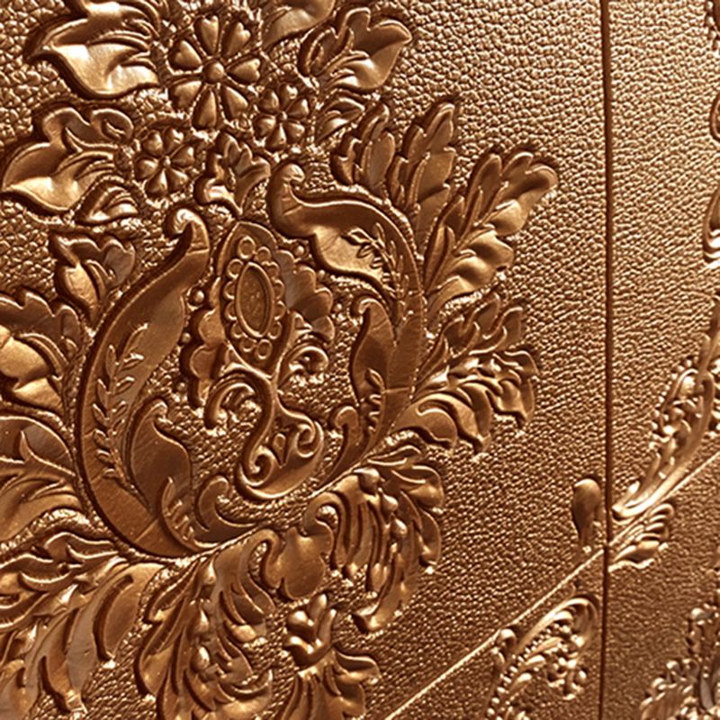 Lisslune | Glam Style Foam Wall Panel Living Room 3D Embossed Waterproof Wall Panel