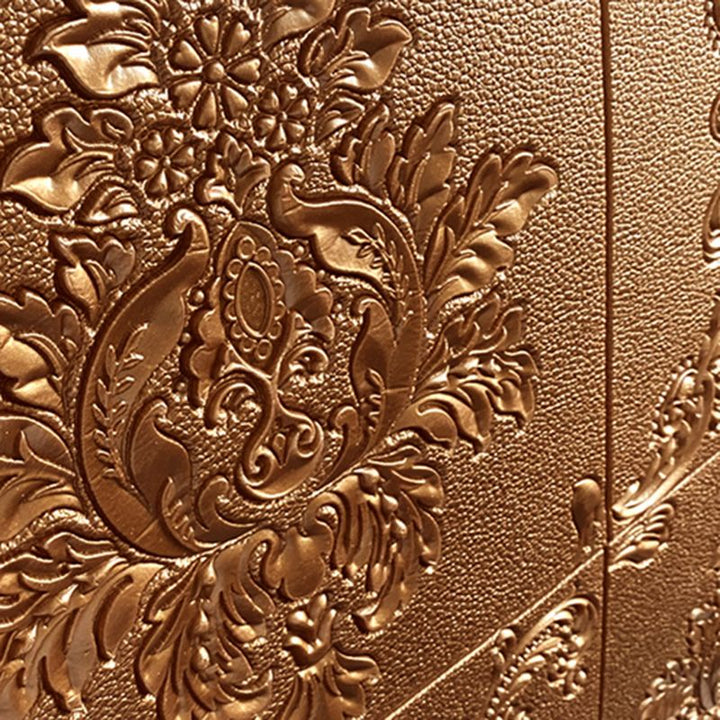 Lisslune | Glam Style Foam Wall Panel Living Room 3D Embossed Waterproof Wall Panel