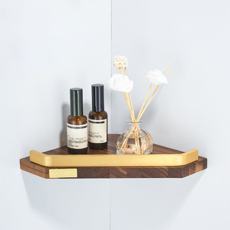 Lisslune | Wood and Aluminum Bath Hardware Set Golden Bathroom Accessories Set
