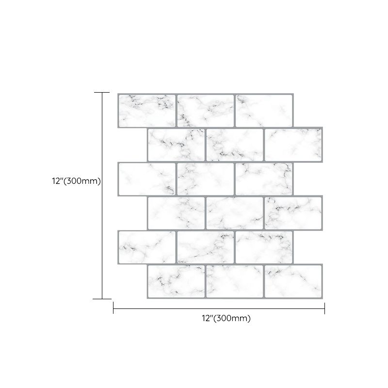 Lisslune | Modern Peel-and-Stick Wall PVC Hexagon Peel-and-Stick Tile
