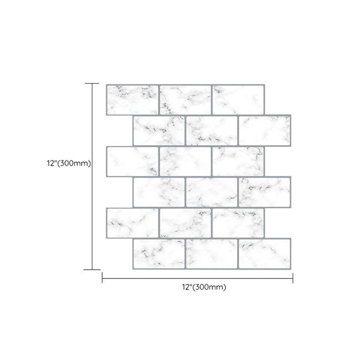 Lisslune | Modern Peel-and-Stick Wall PVC Hexagon Peel-and-Stick Tile