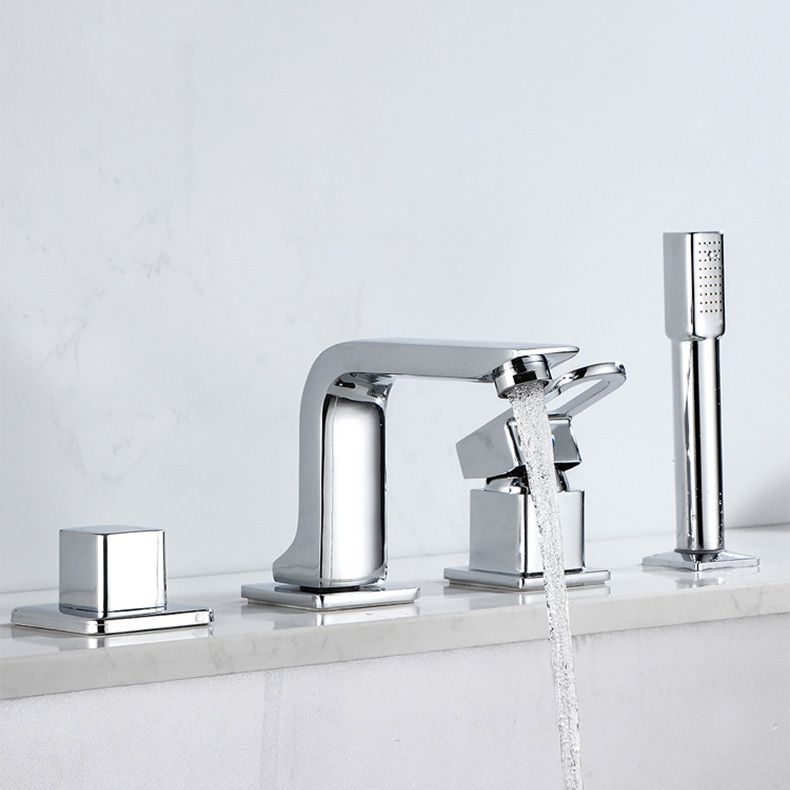 Lisslune | Bathroom Faucet Lever Handle Brass Hand Shower Sink Faucet