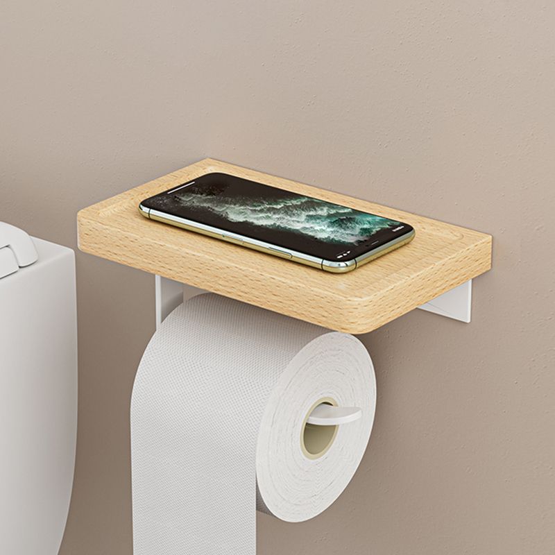 Lisslune | White Metal and Solid Wood Bathroom Accessories Hardware Set