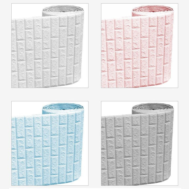 Lisslune | Modern Pearl Wainscoting Waterproof PVC Wall Access Panel Peel and Stick Wall Tile