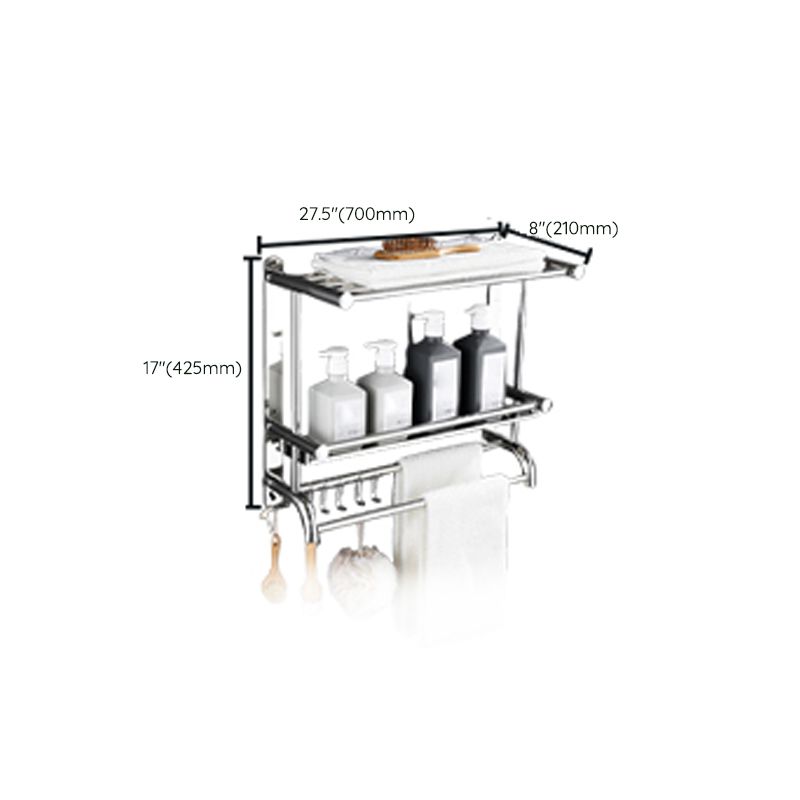 Lisslune | Contemporary Metal Bathroom Accessories Single Piece or as Set with Paper Holder