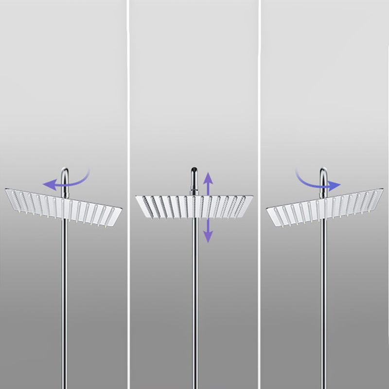 Lisslune | Modern Shower Head Combination Double Shower Head Stainless Steel Wall Mounted Shower Head