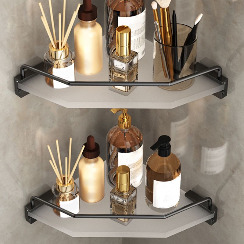 Lisslune | Modern Bathroom Accessory Set Bathroom Shelf Towel Holder Black Bathroom Accessory Set