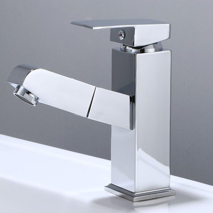 Lisslune | Modern Sink Faucet Uniform Color Metal Sink Bathroom Faucet