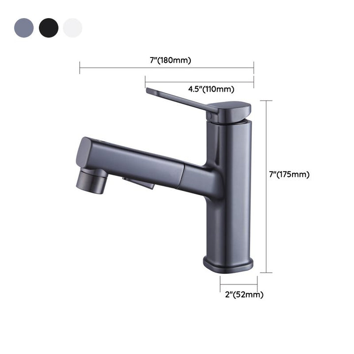 Lisslune | Basin faucet Contemporary single lever mixer tap for bathroom