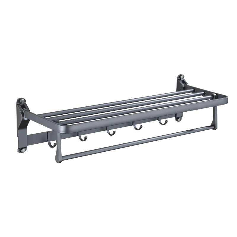 Lisslune | Matt gray bathroom accessory set bathroom shelf/towel holder & paper holder included