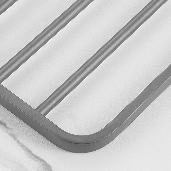 Lisslune | Modern Bathroom Hardware Set in Stainless Steel Matte Gray Bathrobe Hook/Towel Bar