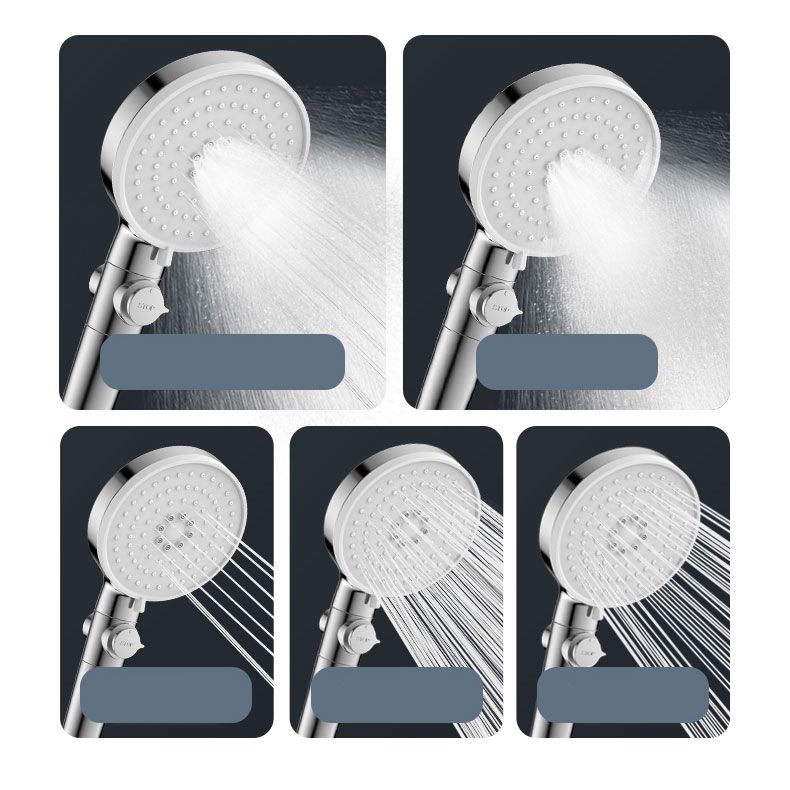 Lisslune | Contemporary Hand Shower Round Shower Head Combo in Silver