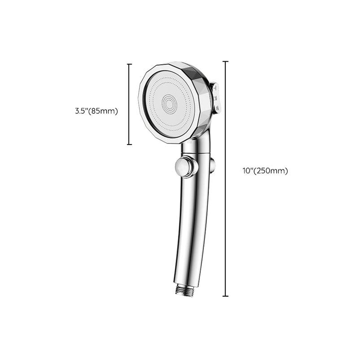Lisslune | Modern Handheld Showerhead Silver Round Standard Showerheads
