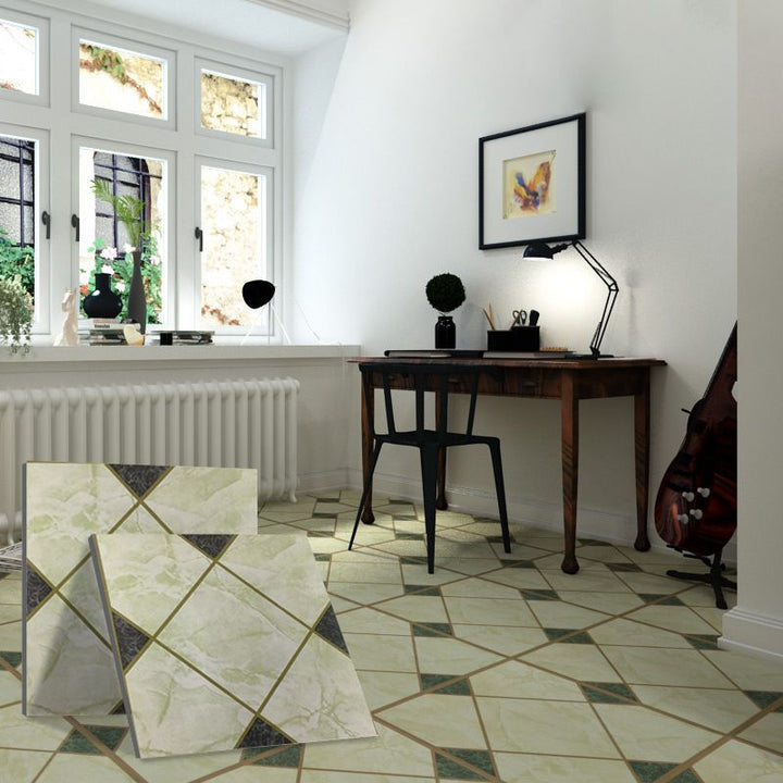 Lisslune | Peel and Stick PVC flooring matte vinyl flooring with diamond look