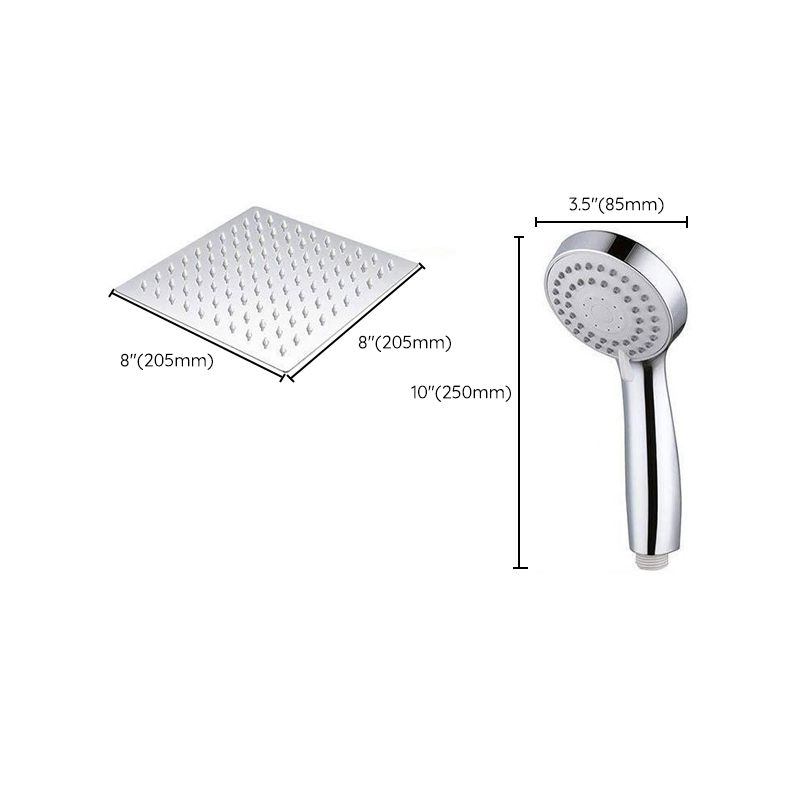 Lisslune | Modern Pull-Down Dual Showerhead Square High Arch Showerhead Combination
