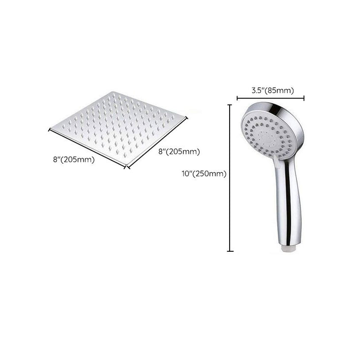 Lisslune | Modern Pull-Down Dual Showerhead Square High Arch Showerhead Combination