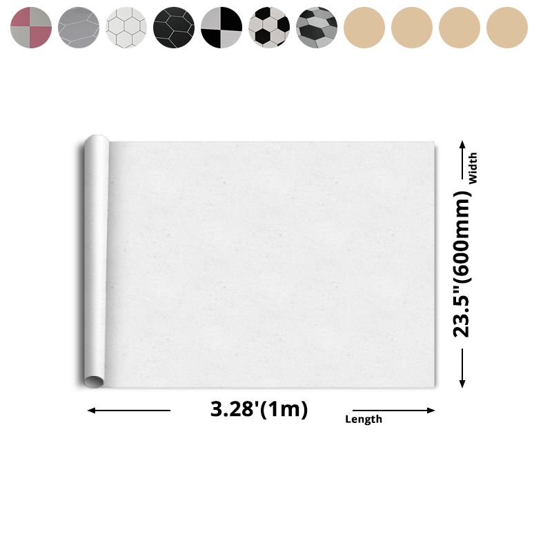 Lisslune | Bathroom Wall Floor Tile Waterproof Geometric Pattern Floor Wallpaper