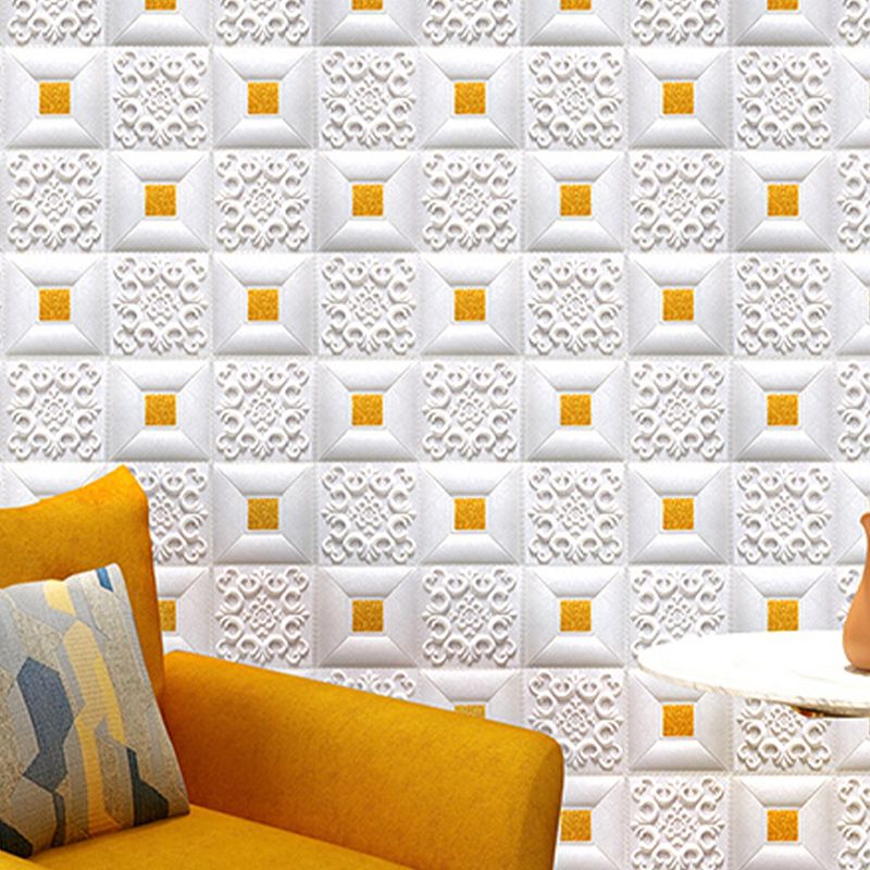 Lisslune | Modern Pearl Wall Bowls PVC Wall Access Panel Peel and Stick Wall Tile Set of 10