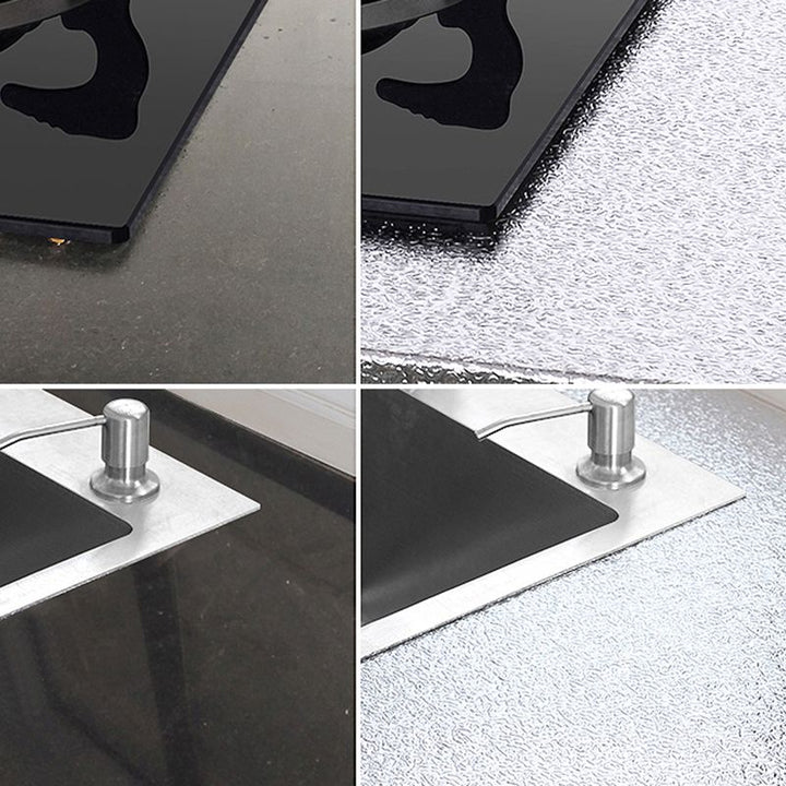 Lisslune | Metal backsplash tiles Peel and Stick Modern Peel and Stick Backsplash Wall Tile