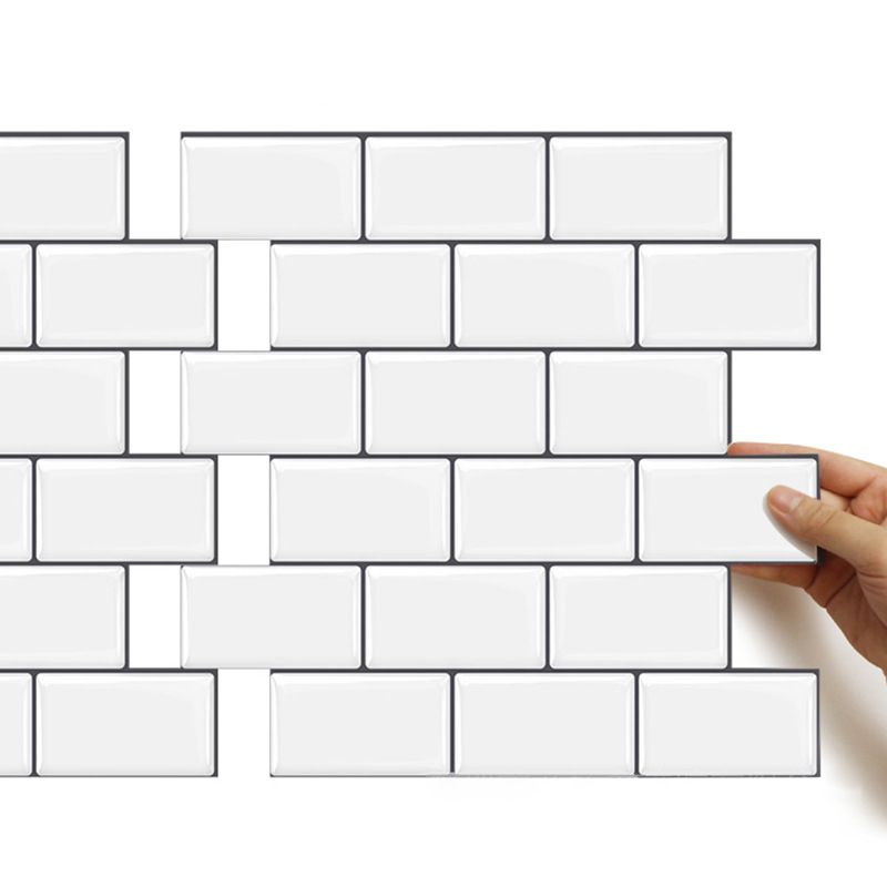 Lisslune | 12"x 12" Resin Mosaic Tiles Square Self-adhesive Tiles for Backsplash & Wall Tile