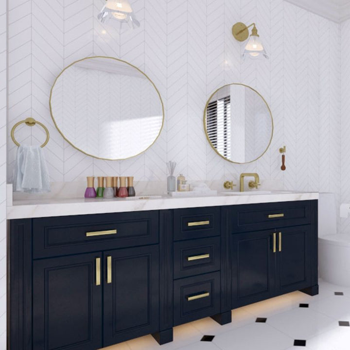 Lisslune | Traditional Bathroom Hardware Accessory Set Towel Ring/Bathrobe Hook/Towel Bar