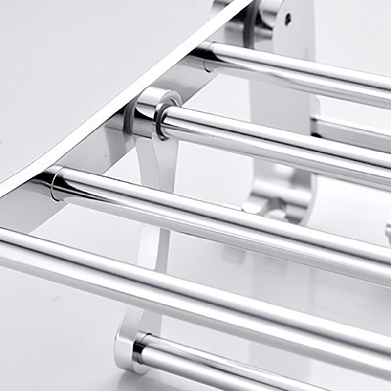 Lisslune | Chrome/Black Classic Bathroom Accessories Set Modern Bath Shelf/Towel Bar & Paper Holder