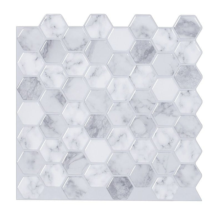 Lisslune | Modern Peel-and-Stick Wall PVC Hexagon Peel-and-Stick Tile