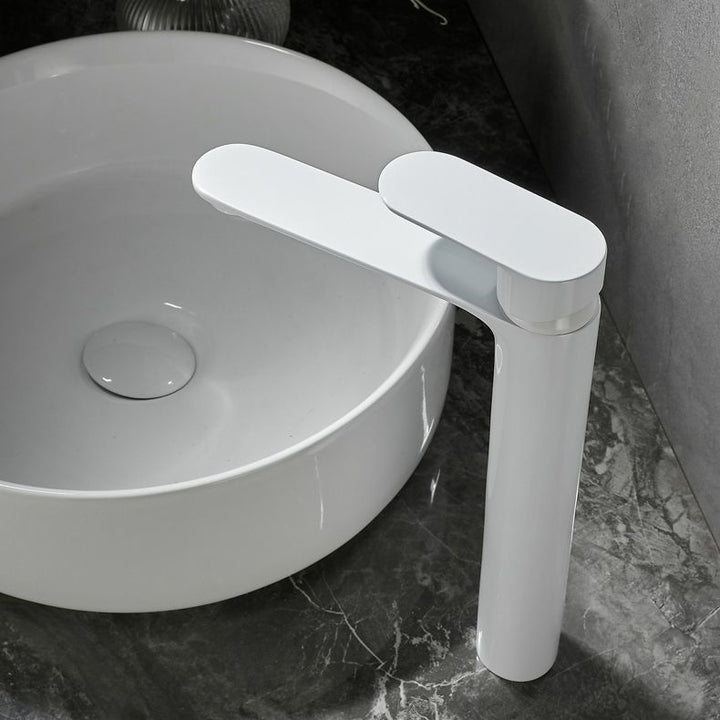 Lisslune | Bathroom Sink Faucet Lever Handle Brass Single Color Bathroom Faucet
