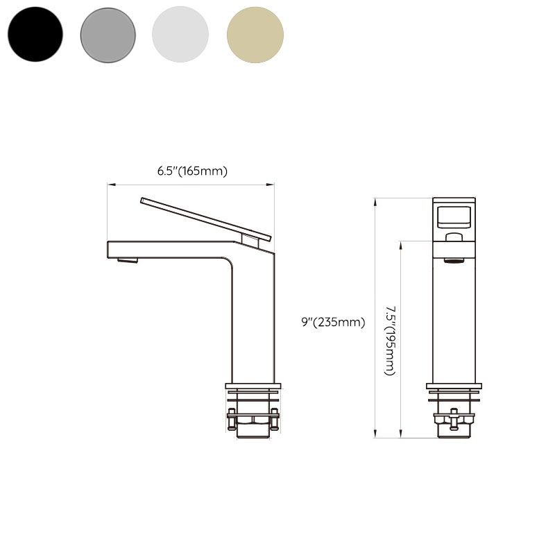 Lisslune | Lever mixer Glam Style sink faucet for bathroom