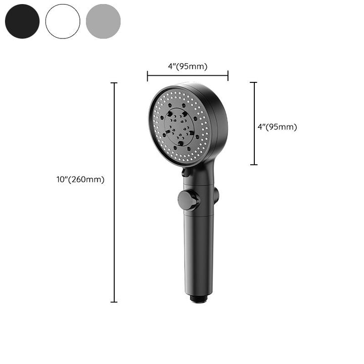 Lisslune | Bathroom Showerhead 5-Spray Round Handheld Shower Holder Wall Mount Showerhead