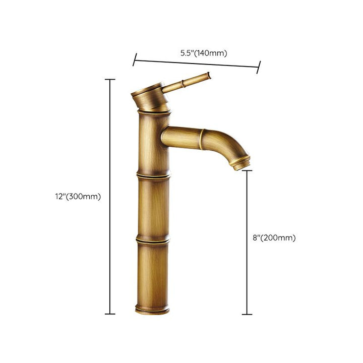 Lisslune | Country House Style Single Hole Sink Faucet with a Lever Handle