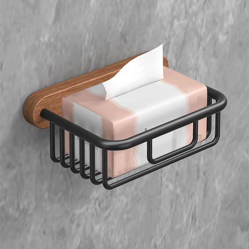 Lisslune | Metal and Wood Bathroom Accessories as Single Item or as Set without Drilling