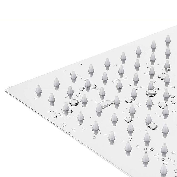 Lisslune | Modern square shower head wall mount standard spray fixed shower