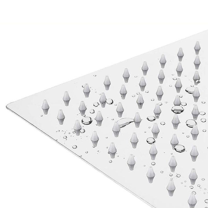 Lisslune | Modern square shower head wall mount standard spray fixed shower
