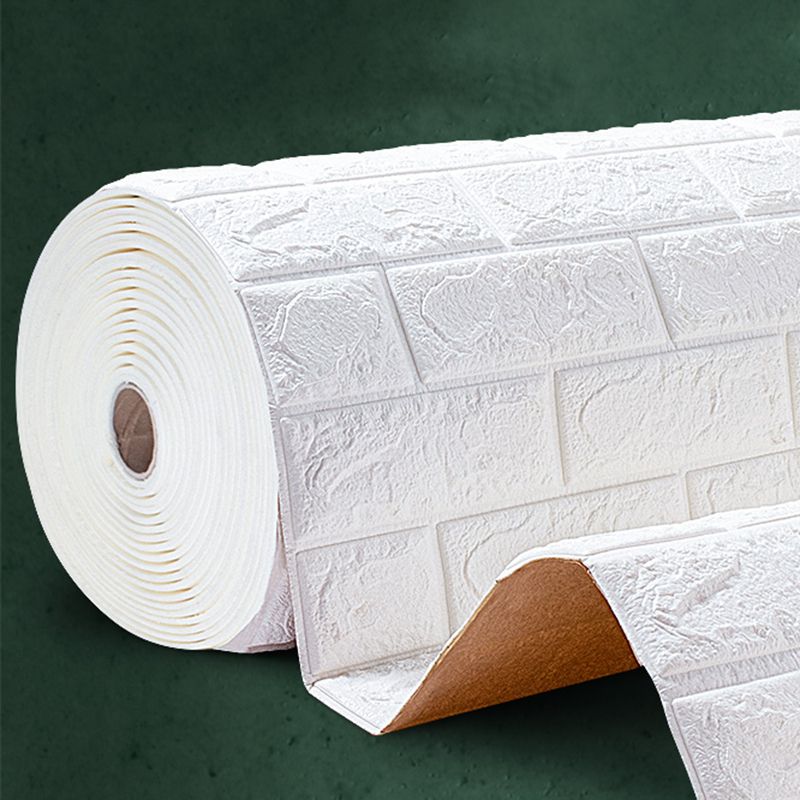 Lisslune | Modern wall-ceiling element for sticking with 3D embossing in white